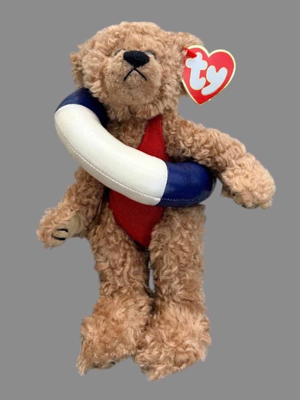 VTG Ty Attic Treasures Allura Teddy Bear Lifesaver Plush w/ Tag Nautical Retired
